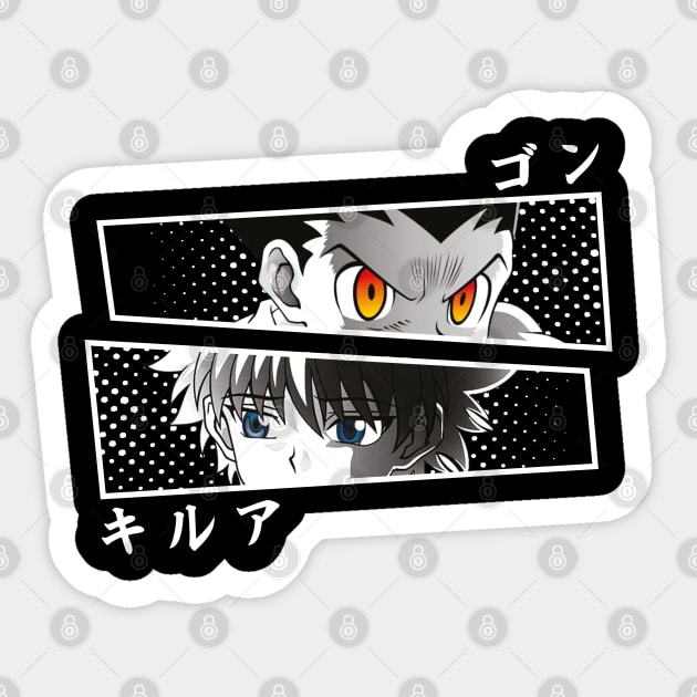 Gon & Killua Sticker by The Iconic Arts